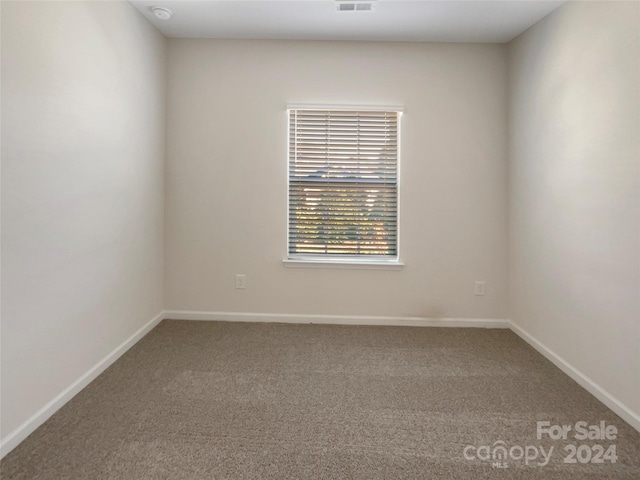 spare room featuring carpet flooring