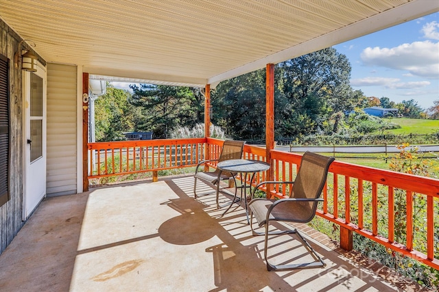 view of patio with covered porch