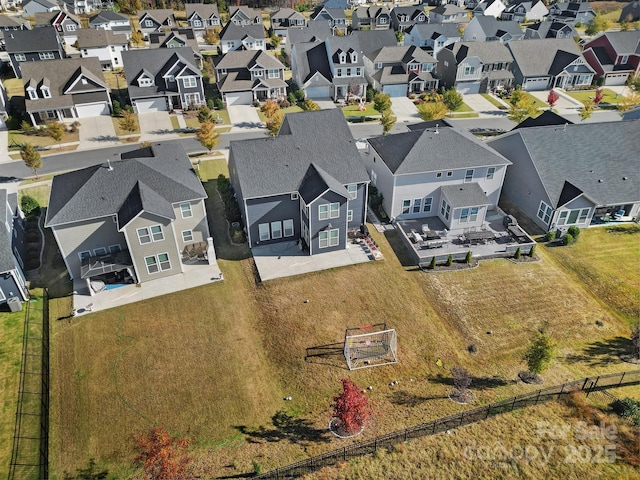 drone / aerial view featuring a residential view