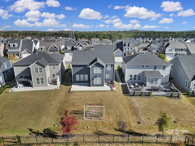 birds eye view of property featuring a residential view