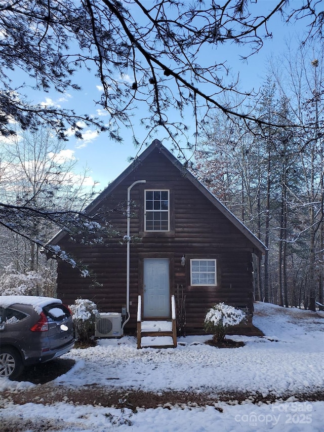 view of front of property with central AC