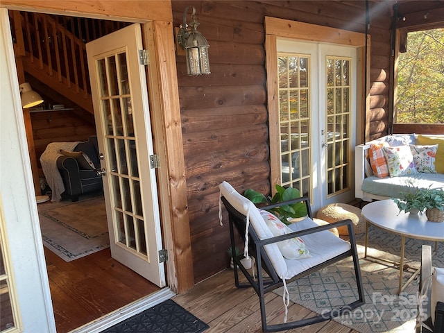 view of sunroom