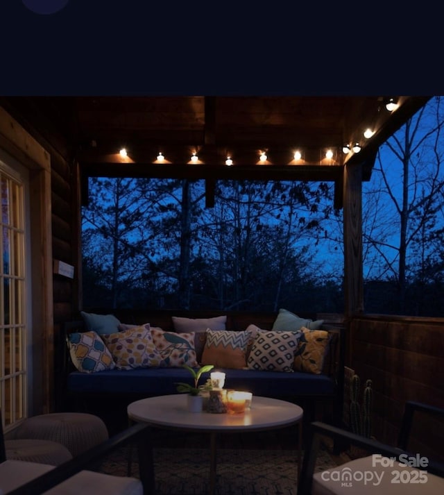 view of patio featuring outdoor lounge area