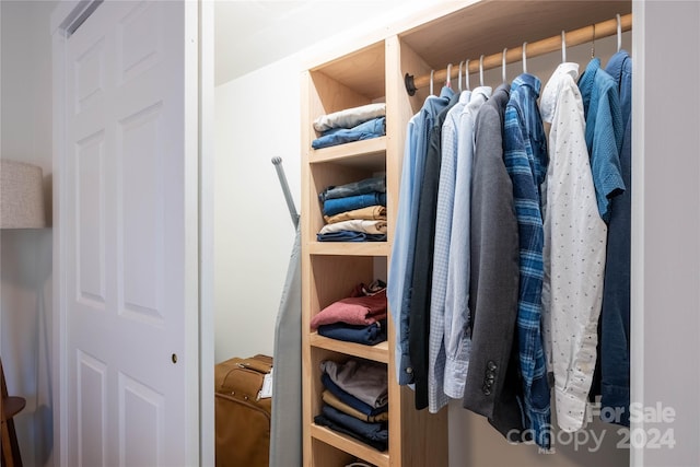 view of closet