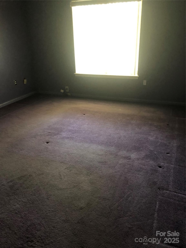 spare room featuring carpet flooring