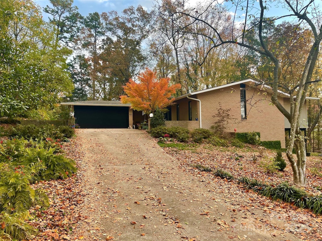 ranch-style home with a garage