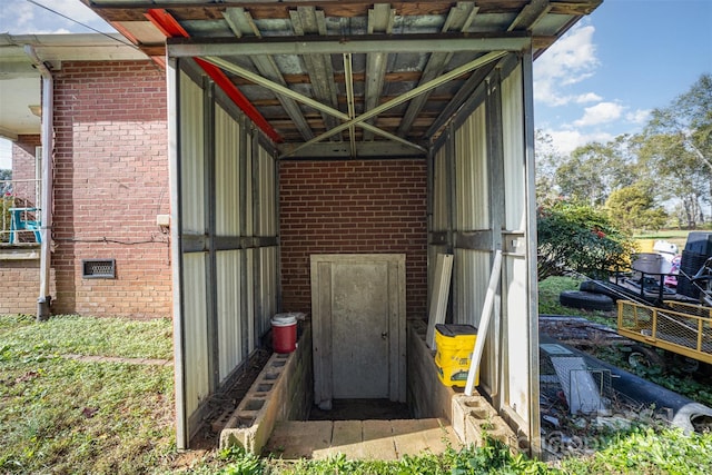 view of outdoor structure