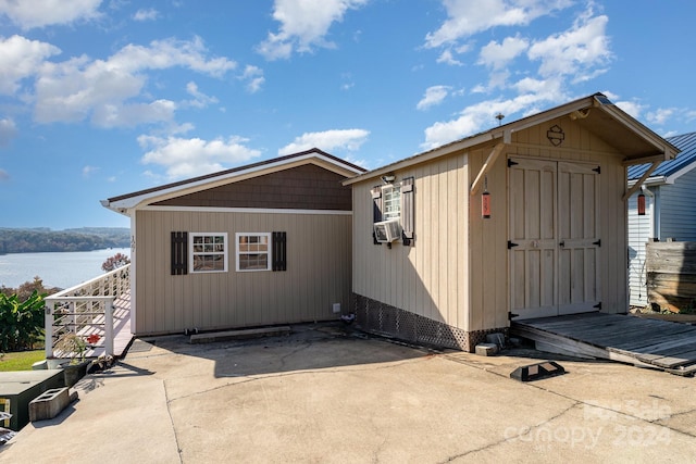 127 Lake View Dr, New London, NC 28127 - view of shed featuring a water view
