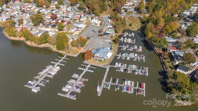 127 Lake View Dr, New London, NC 28127 - aerial view of property and surrounding area with a large body of water