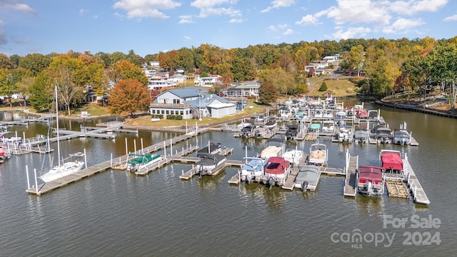 127 Lake View Dr, New London, NC 28127 - dock area featuring view of marina and a water view