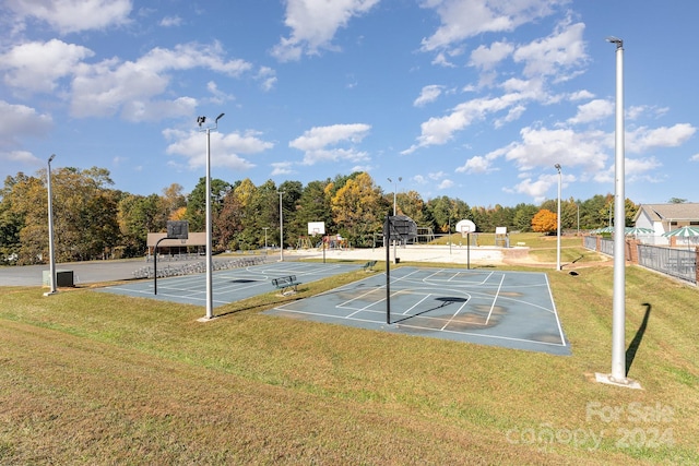 127 Lake View Dr, New London, NC 28127 - view of sport court featuring community basketball court