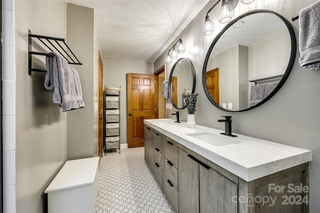 bathroom with vanity