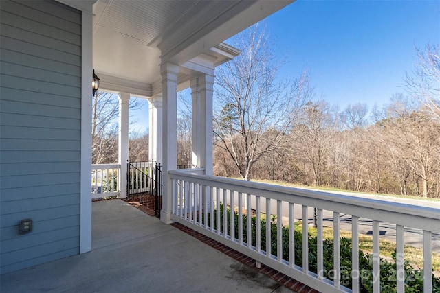 view of balcony