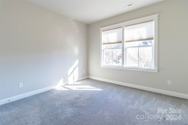 view of carpeted empty room