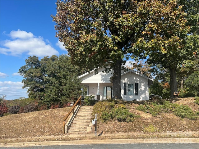 view of front of home