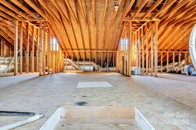 view of attic