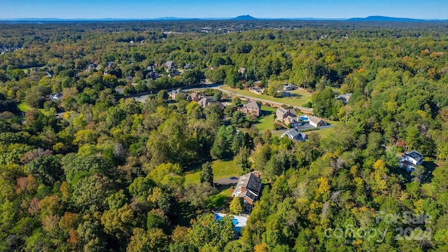 4141 Shattalon Dr, Winston Salem, NC 27106 - aerial view of property's location with a heavily wooded area
