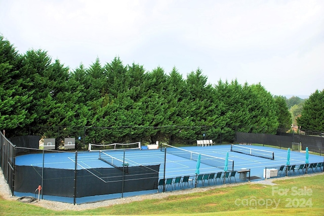 view of tennis court