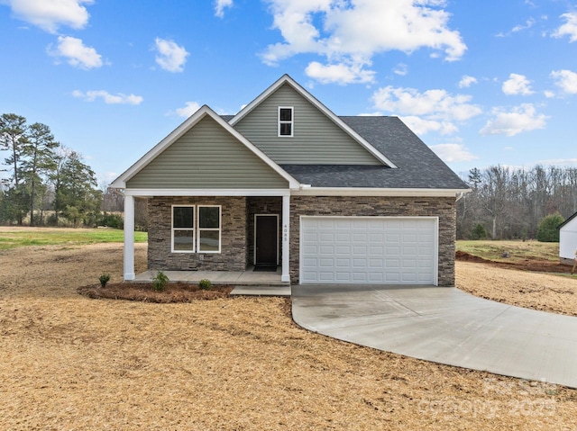 view of front of house with covered porch