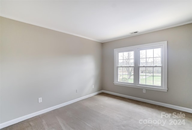 view of carpeted empty room