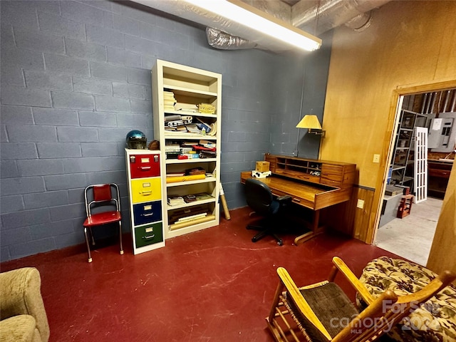 miscellaneous room featuring concrete floors