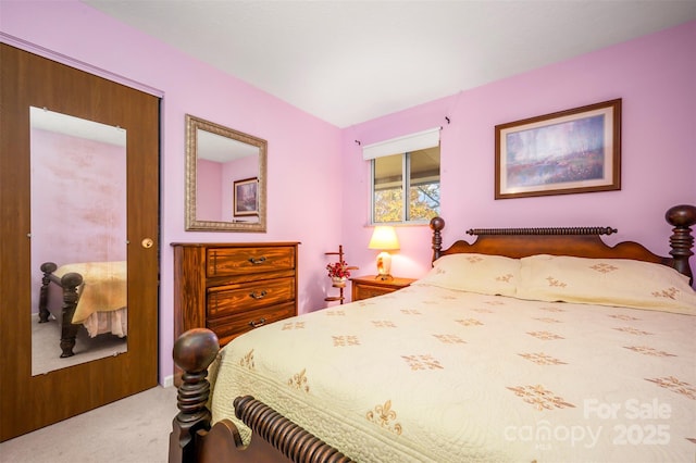 bedroom with carpet flooring