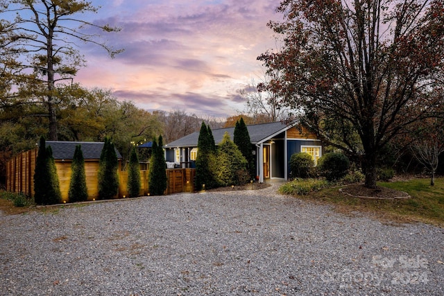 view of ranch-style home