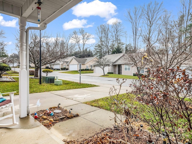 exterior space with covered porch