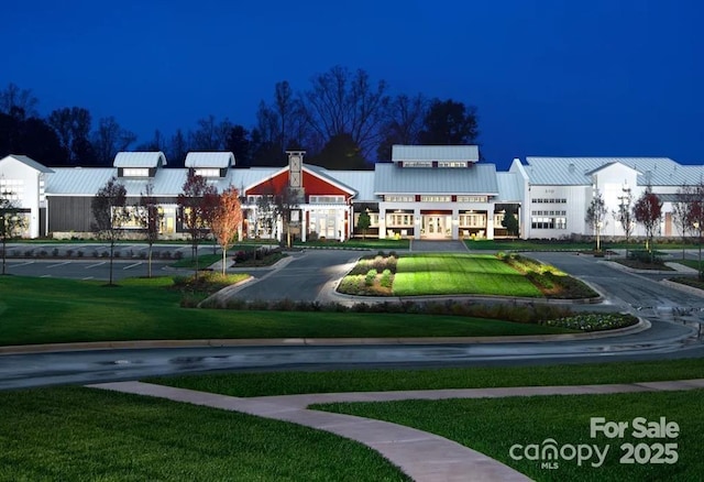 view of community with a lawn