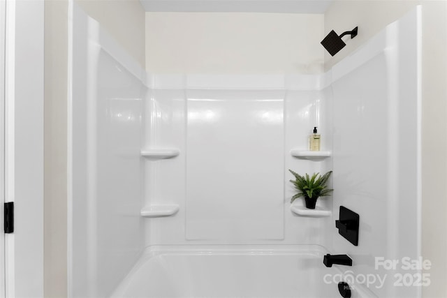 bathroom featuring bathtub / shower combination