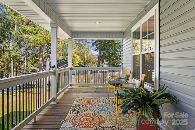 view of wooden terrace