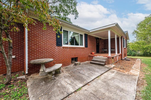 exterior space with a patio area