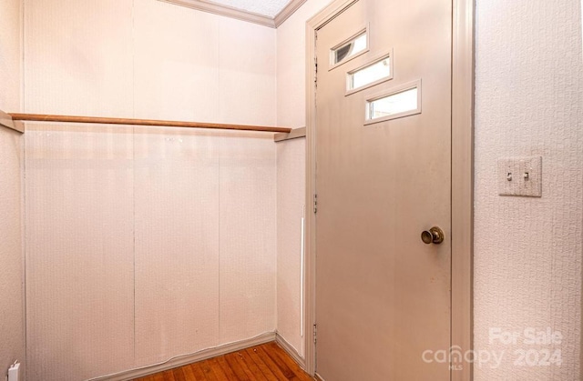 bathroom featuring hardwood / wood-style flooring