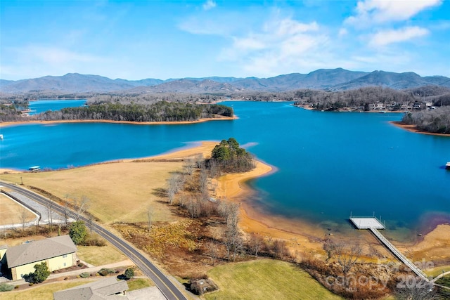 water view featuring a mountain view