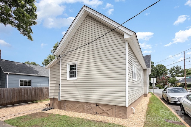 view of side of property