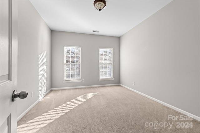 view of carpeted empty room