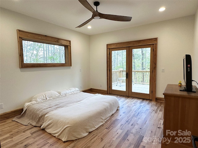 371 Hews Cir, Blowing Rock, NC 28605 - bedroom with multiple windows, baseboards, and recessed lighting