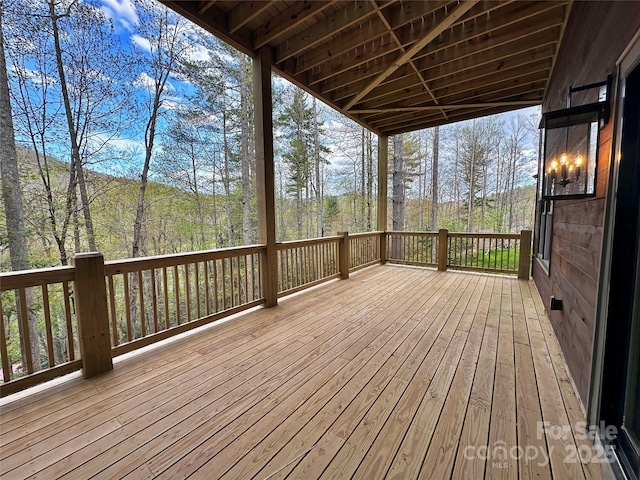 371 Hews Cir, Blowing Rock, NC 28605 - view of wooden terrace