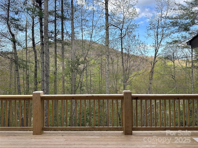 371 Hews Cir, Blowing Rock, NC 28605 - deck with a forest view