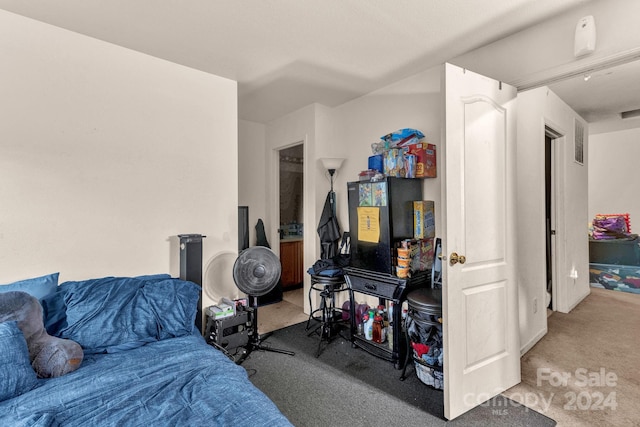 bedroom featuring carpet flooring