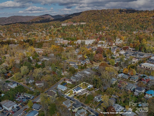 60 Fulton St, Asheville, NC 28801 - view of property location featuring mountains and property parcel outlined