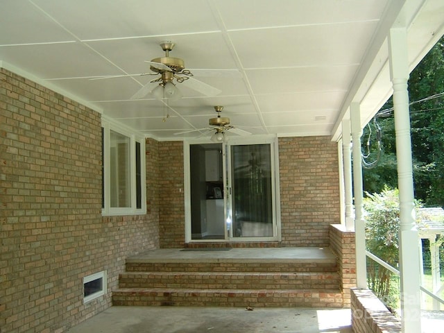 exterior space with a porch