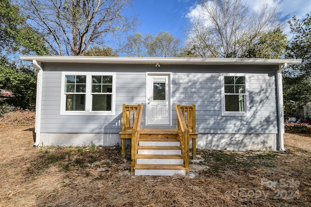 view of front of home