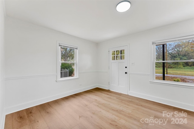 entrance foyer featuring hardwood / wood-style floors