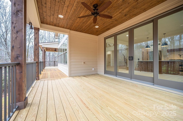 6630 Vesuvius Furnace Rd Unit 1, Denver, NC 28037 - deck featuring ceiling fan