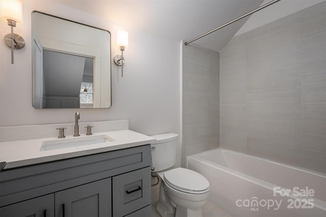 6630 Vesuvius Furnace Rd Unit 1, Denver, NC 28037 - full bathroom with vanity, toilet, and washtub / shower combination
