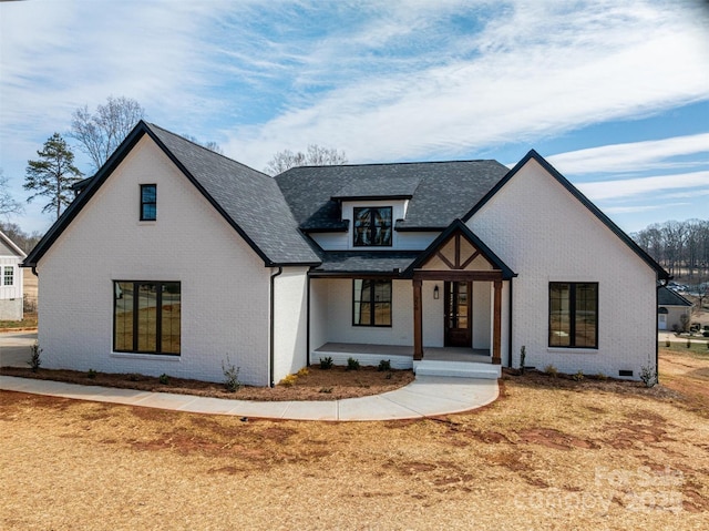 view of front of property with brick siding