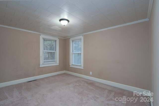 24947 Nc-24/27 Hwy, Albemarle, NC 28001 - carpeted spare room featuring ornamental molding and baseboards