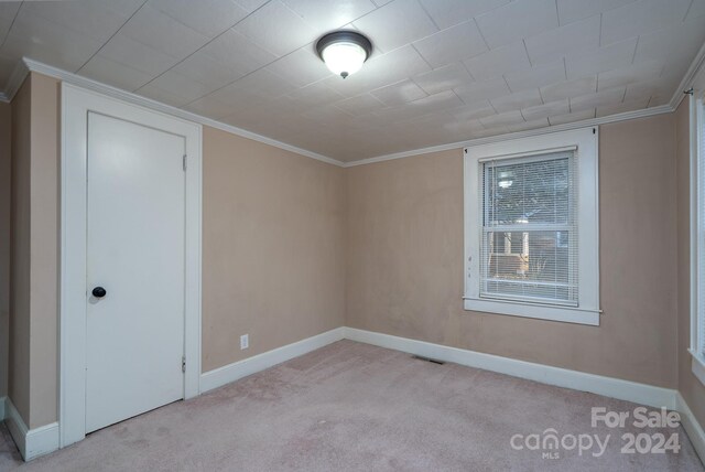24947 Nc-24/27 Hwy, Albemarle, NC 28001 - empty room featuring light colored carpet and ornamental molding