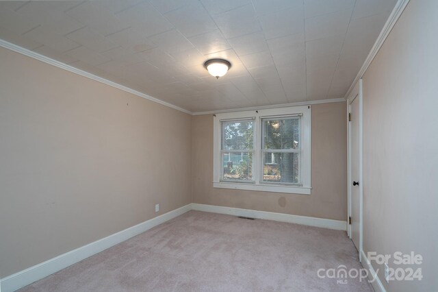 24947 Nc-24/27 Hwy, Albemarle, NC 28001 - unfurnished room with light carpet and crown molding